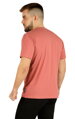 hnedočervené pánske tričko s krátkym rukávom 5D249 Litex zo zadu