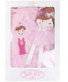 ružové dievčenské body v darčekovej krabičke Balerína 981 Richelieu s bábikou