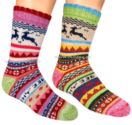SOCKS4FUN detské teplé ponožky W-3199-3