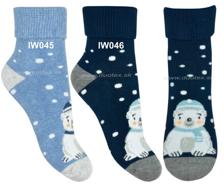 Steven detské froté vianočné ponožky 154-45