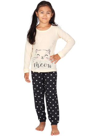 Evona dievčenské pyžamo s dlhým rukávom P-Michalka