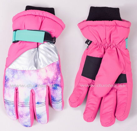 YO dievčenské lyžiarske rukavice REN-0317G 16cm