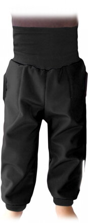 Jožánek detské softshellové nohavice čierne V1