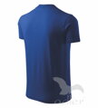 pánske tričko s krátkym rukávom Adler, V výstrihom, kráľovské modré