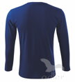 unisexové tričko Adler s dlhým rukávom modré zo zadu