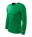 trávovo zelené pánske tričko FIT-T 119 Adler jednofarebné, s dlhým rukávom