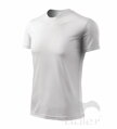 pánske biele tričko s krátkym rukávom Adler Fantasy 124 z polyesteru, na šport