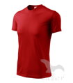 červené detské tričko s krátkym rukávom Adler Fantasy 124, z polyesteru, na šport