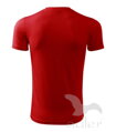 červené pánske tričko Adler Fantasy 124 s krátkym rukávom zo zadu