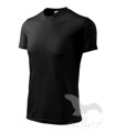 čierne pánske tričko s krátkym rukávom Adler Fantasy 124 z polyesteru, na šport