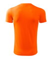 neónovo oranžové pánske tričko Fantasy 124 Malfini zo zadu, s krátkym rukávom