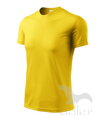 detské žlté tričko s krátkym rukávom Adler Fantasy 124, na šport, z poleysteru