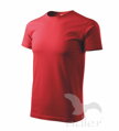 pánske červené tričko Adler s krátkym rukávom Basic 129