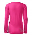 ružové dámske tričko Slim 139 s dlhým rukávom Adler Malfini zo zadu