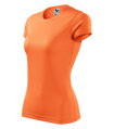 neónové mandarínkové dámske tričko Fantasy 140 Malfini na šport, s krátkym rukávom