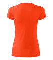 dámske neónovo oranžové tričko Fantasy 140 Adler Malfini zo zadu, s krátkym rukávom