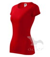dámske červené tričko Adler GLANCE 141 s krátkym rukávom z boku