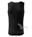 pánske čierne tielko Core Adler 142 zo zadu, bavlnené, tričko bez rukávov, na ramienka