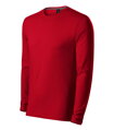 červené pružné pánske tričko s dlhým rukávom Brave 155 Malfini, jednofarebné