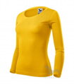 žlté dámske tričko FIT-T 169 Adler Malfini s dlhým rukávom