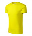 žlté - citrónové pánske tričko z bio bavlny Origin 171 Malfini Adler s krátkym rukávom