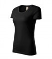 čierne dámske tričko z certifikovanej bavlny Origin 172 Malfini Adler s krátkym rukávom