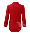 červená dámska blúzka - košeľa Adler Style 218 s 3/4 rukávom zo zadu