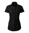čierna dámska blúzka / košeľa s krátkym rukávom Flash 261 Malfini Premium