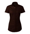 dámska kávová blúzka / košeľa s krátkym rukávom Flash 261 Malfini Premium