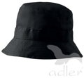 čierny klobúk Adler Classic 304, jednofarebný, s prúžkom proti potu