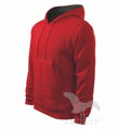 červená pánska mikina Adler Hooded Sweater 405 z boku