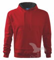 Adler pánska mikina s kapucňou Hooded Sweater V405 červená
