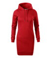 červené dámske mikinové šaty s kapucňou, vreckom Snap 419 Malfini