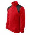 červená pánska fleece bunda Adler 506 s vreckami na zips