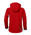 červená detská softshellová bunda zo zadu Performance 535 Malfini