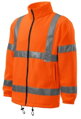 fluorescenčná oranžová bunda HV 5V1 Adler s reflexnými prvkami, na zips