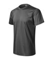 športové pánske tričko rýchloschnúce čierny melír Chance 810 Malfini s krátkym rukávom