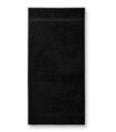 bavlnená čierna froté osuška 905 Malfini, savá, jednofarebná, s pútkom