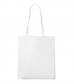 biela textilná jednofarebná nákupná taška Shopper 921 Malfini