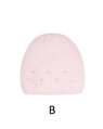 svetlo ružová dievčenská jarná čiapka 46-011 AJS, pletená, tenká
