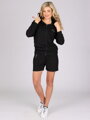 čierna dámska mikina Olivia Evona, s kapucňou, na zips, patentom, jednofarebná