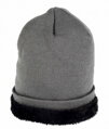 sivá zimná pánska čiapka Laris Evona s plyšovou podšívkou