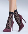 čierne dámske jemné ponožky Animal 20 Knittex so zvieracím vzorom