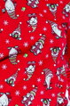 detail vzoru na vianočnom dámskom pyžame so škriatkami 163 Gnomes Cornette