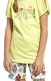 detail dievčenského pyžama s krátkym rukávom 242 Wow Cornette
