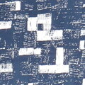detail vzoru na modrej pánskej nočnej košeli Markus Evona s krátkym rukávom