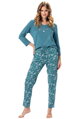M-Max dámske pyžamo s dlhým rukávom Aniela1381