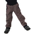béžové detské softshellové nohavice Jožánek s reflexnými prvkami