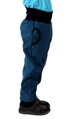 petrolejové detské softshellové nohavice Jožánek s patentom, vreckami