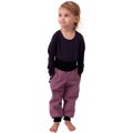 Jožánek detské softshellové nohavice ružové V2